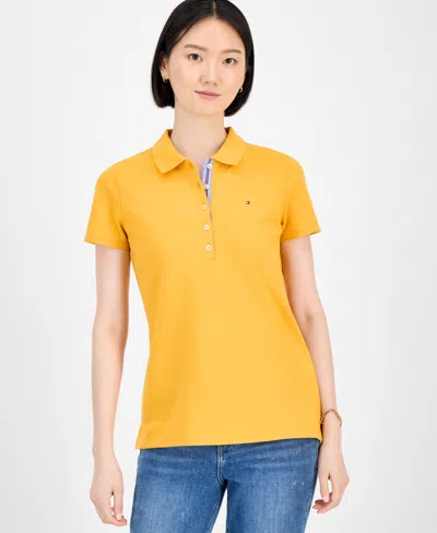 Tommy Hilfiger Women's Short-sleeve Polo Shirt In Yellow