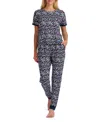 Tommy Hilfiger Women's Short Sleeve T-shirt And Jogger Set In Multi