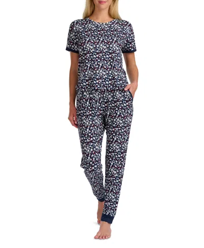 Tommy Hilfiger Women's Short Sleeve T-shirt And Jogger Set In Multi