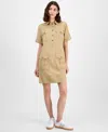 Tommy Hilfiger Women's Short-sleeve Utility Dress In Neutral
