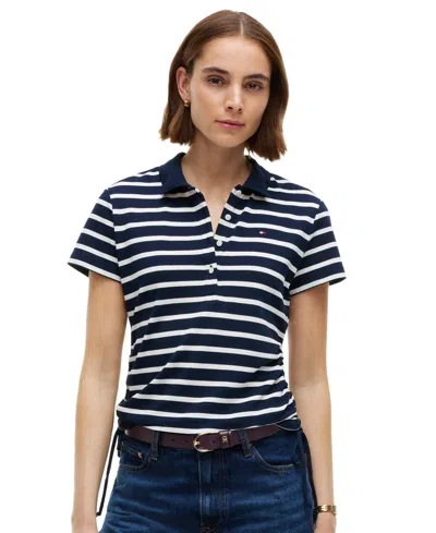 Tommy Hilfiger Women's Short-sleeve Polo Shirt In Blue