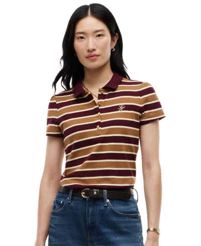 Tommy Hilfiger Women's Short-sleeve Polo Shirt In Multi
