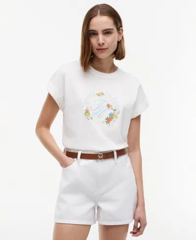 Tommy Hilfiger Women's Single Jersey Cotton T-shirt In White