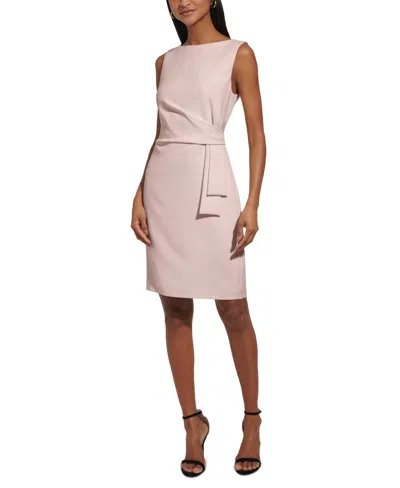 Tommy Hilfiger Women's Sleeveless Sheath Dress In Ballerina Pink
