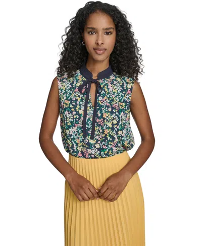 Tommy Hilfiger Women's Sleeveless V-neck Blouse