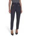 Tommy Hilfiger Women's Slim Mid-rise Ankle Riding Pant In Blue