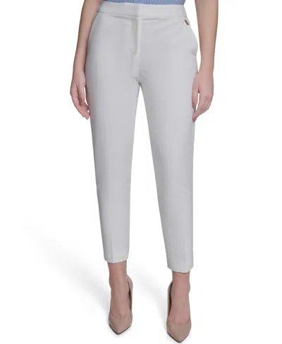 Tommy Hilfiger Women's Sloane Slim-leg Ankle Pants In Gray