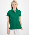 Tommy Hilfiger Plus Size Short-sleeve Polo Shirt In Green