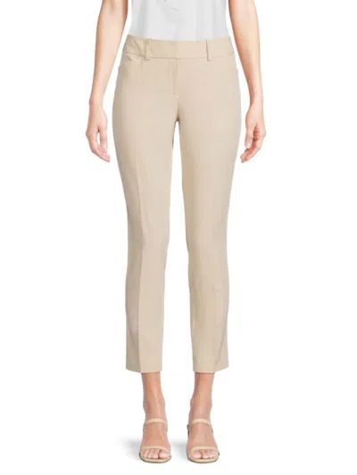 Tommy Hilfiger Women's Solid Cropped Pants In Bisque