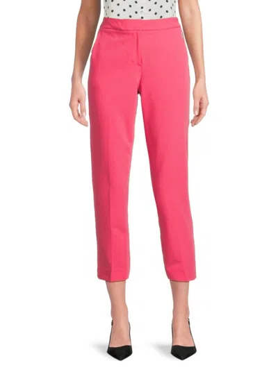 Tommy Hilfiger Women's Solid Cropped Pants In Rosette