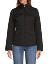 Tommy Hilfiger Women's Stand Collar Puffer Jacket In Black