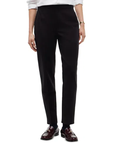 Tommy Hilfiger Women's Straight Slim Pull-on Pants In Black