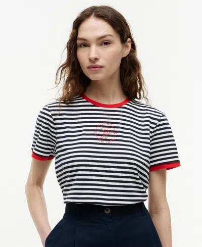 Tommy Hilfiger Women's Stripe Short-sleeve T-shirt