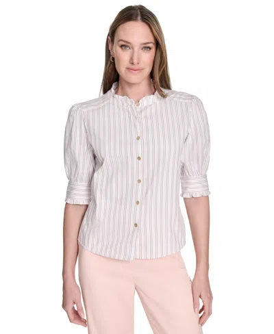 Tommy Hilfiger Women's Striped Button-front Shirt