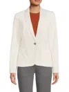 Tommy Hilfiger Striped Blazer In Ivory