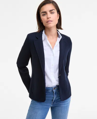 Tommy Hilfiger Women's Sweatshirt Blazer In Blue