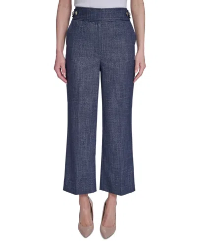 Tommy Hilfiger Women's Tabbed Waistband Pants In Blue