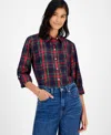 Tommy Hilfiger Women's Tartan Utility Shirt In Multi