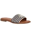 Tommy Hilfiger Script Monogram Stripe Woven Slide In Multi