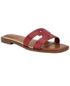 Tommy Hilfiger Women's Terenz Logo Strap Flat Slide Sandals In Red