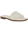 Tommy Hilfiger Women's Tesia Mesh Logo Flat Slide Sandals In White