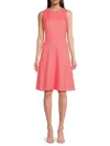 Tommy Hilfiger Women's Textured Fringed Knee Dress