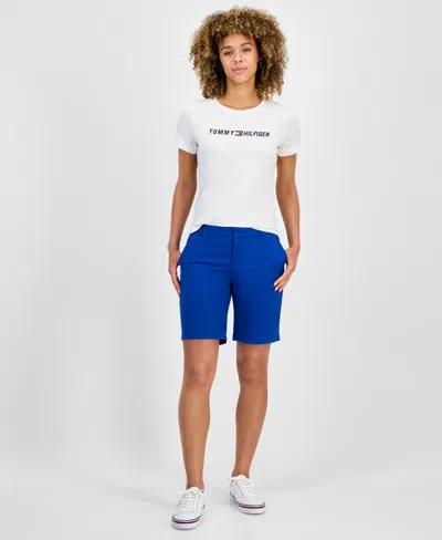 Tommy Hilfiger Women's Th Flex 9 Inch Hollywood Bermuda Shorts