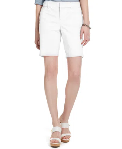 Tommy Hilfiger Women's Th Flex 9 Inch Hollywood Bermuda Shorts In White