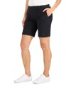 Tommy Hilfiger Women's Th Flex 9 Inch Hollywood Bermuda Shorts In Black