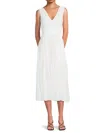 Tommy Hilfiger Women's Tie-strap V-neck Midi-dress