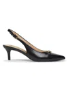 Tommy Hilfiger Women's Tienna 50mm Buckle-detail Slingback Pumps
