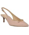 Tommy Hilfiger Tienna Slingback Pointed Toe Pump In Light Pink