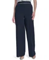 Tommy Hilfiger Women's Tipped High-rise Bootcut Pants In Midnight