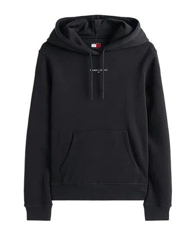 Tommy Hilfiger Women's Tjw Regular Linear Hoodie In Black