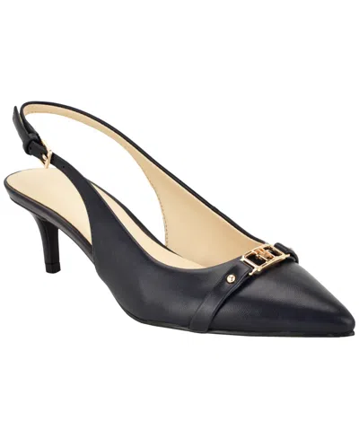 Tommy Hilfiger Totale Slingback Pointed Toe Pump In Black