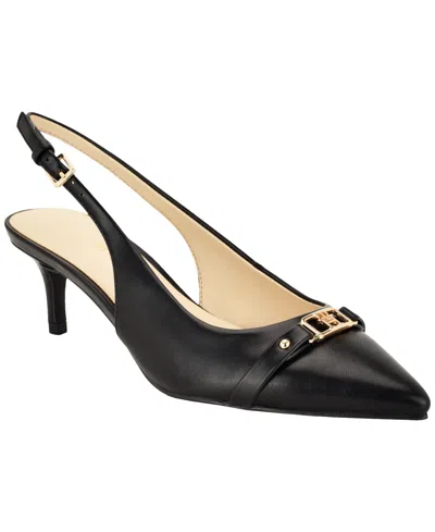 Tommy Hilfiger Totale Slingback Pointed Toe Pump In Black