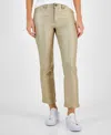 Tommy Hilfiger Plus Womens Metallic High Rise Skinny Jeans In Gold