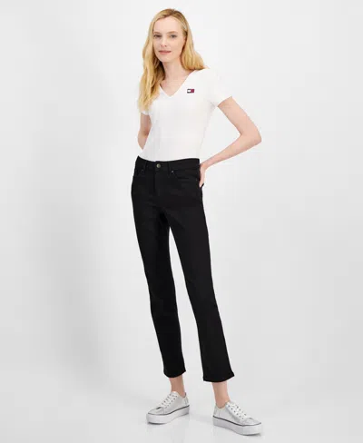 Tommy Hilfiger Women's Tribeca Straight-leg Jeans In Black