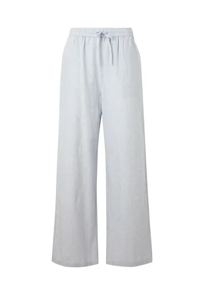 Tommy Hilfiger Women's Trousers  Dw0dw20352 Colorado Blue / Stripe In Gray