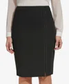 Tommy Hilfiger Women's Tuxedo Stripe Pencil Skirt In Black