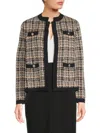 Tommy Hilfiger Women's Tweed-effect Knit Cardigan In Sand Multi