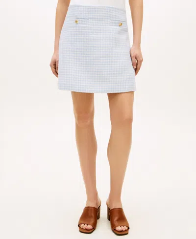 Tommy Hilfiger Women's Tweed Short Skirt In Blue