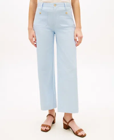 Tommy Hilfiger Women's Twill Patch Pocket Chinos Pants In Blue