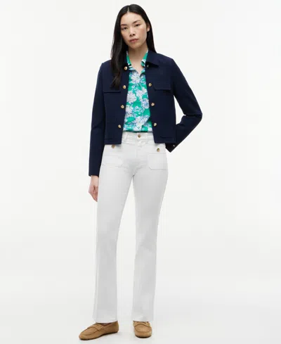 Tommy Hilfiger Women's Twill Patch Pocket Chinos Pants In White