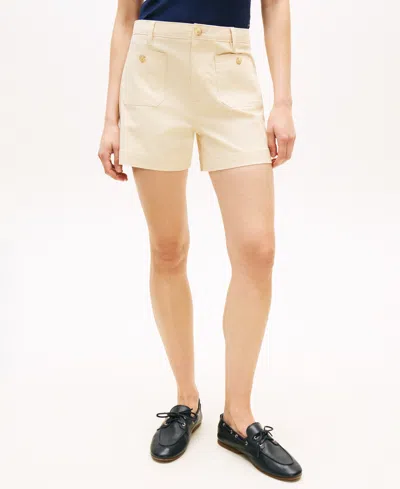 Tommy Hilfiger Women's Twill Patch Pocket Shorts In Neutral