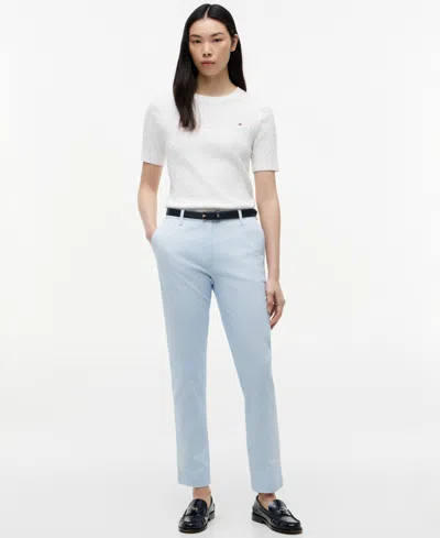 Tommy Hilfiger Women's Twill-slim Chino Pants In Blue