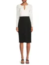 Tommy Hilfiger Women's Keyhole-neck Sheath Dress In Cream Black