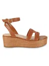 Tommy Hilfiger Women's Twvastie 56mm Wedge Sandals In Medium Brown