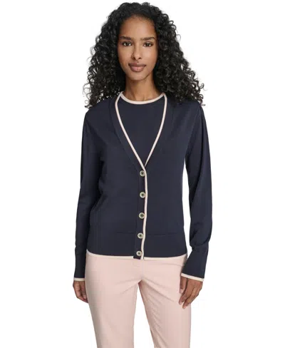 Tommy Hilfiger Women's V-neck Long-sleeve Cardigan Set In Multi