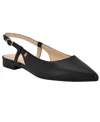 Tommy Hilfiger Vamina Slingback Pointed Toe Flat In Black